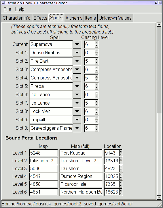 Character Spells, Book 2