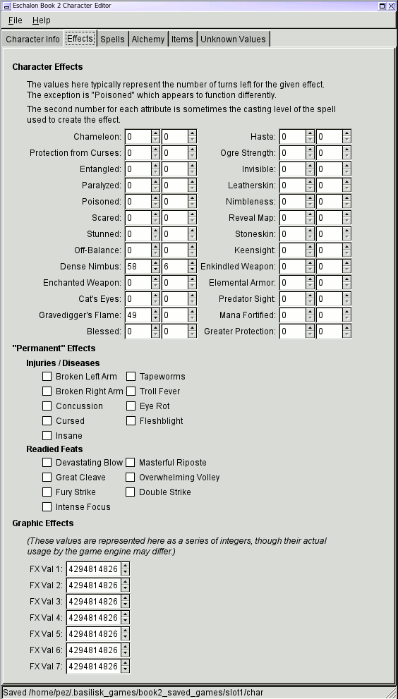 Character Effects, Book 2