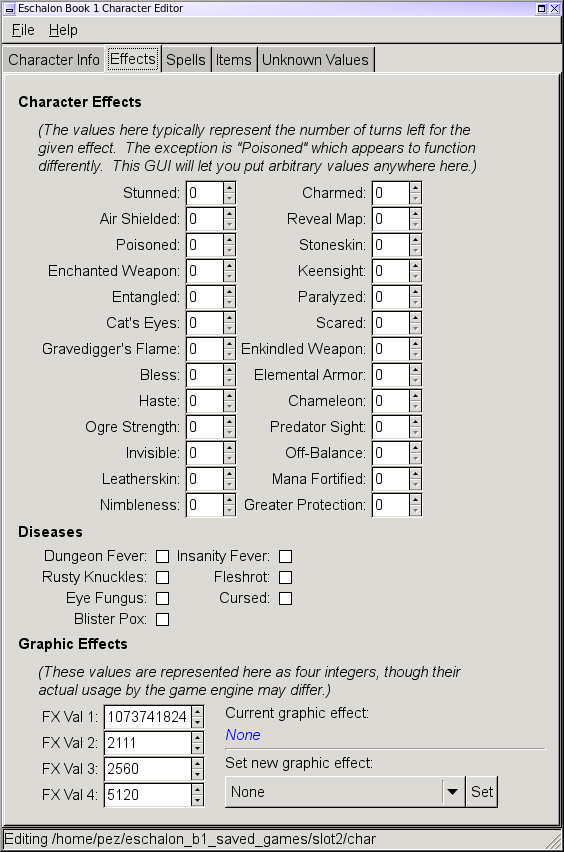 Character Effects, Book 1