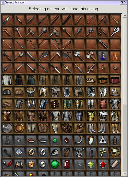 Item Image Selection Dialog