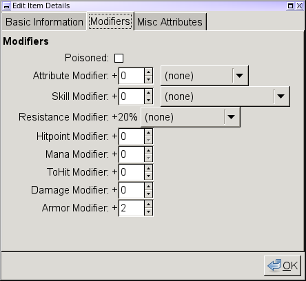 Item Modifiers, Book 1