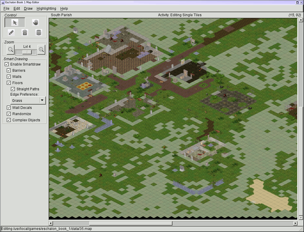 Barrier Highlighting, no walls or trees