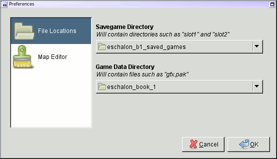 Preferences Dialog