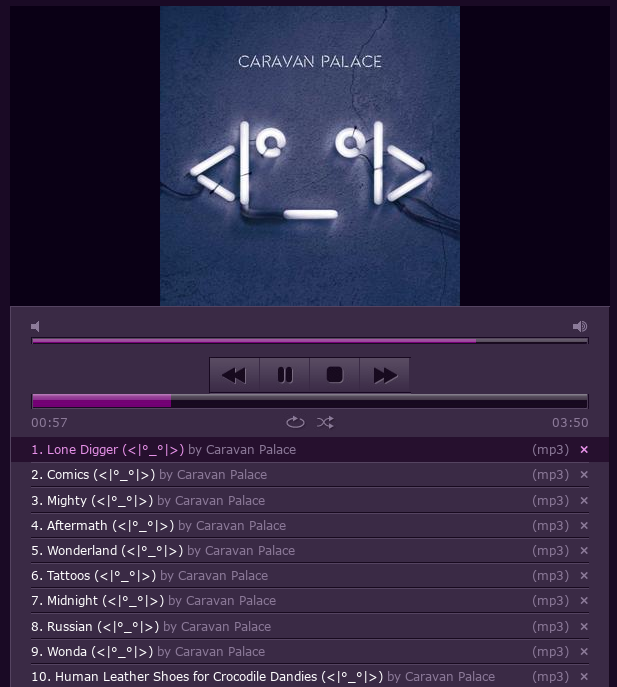 Streaming an album