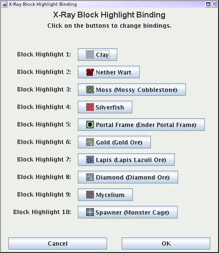 Block Highlight Dialog